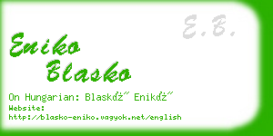 eniko blasko business card